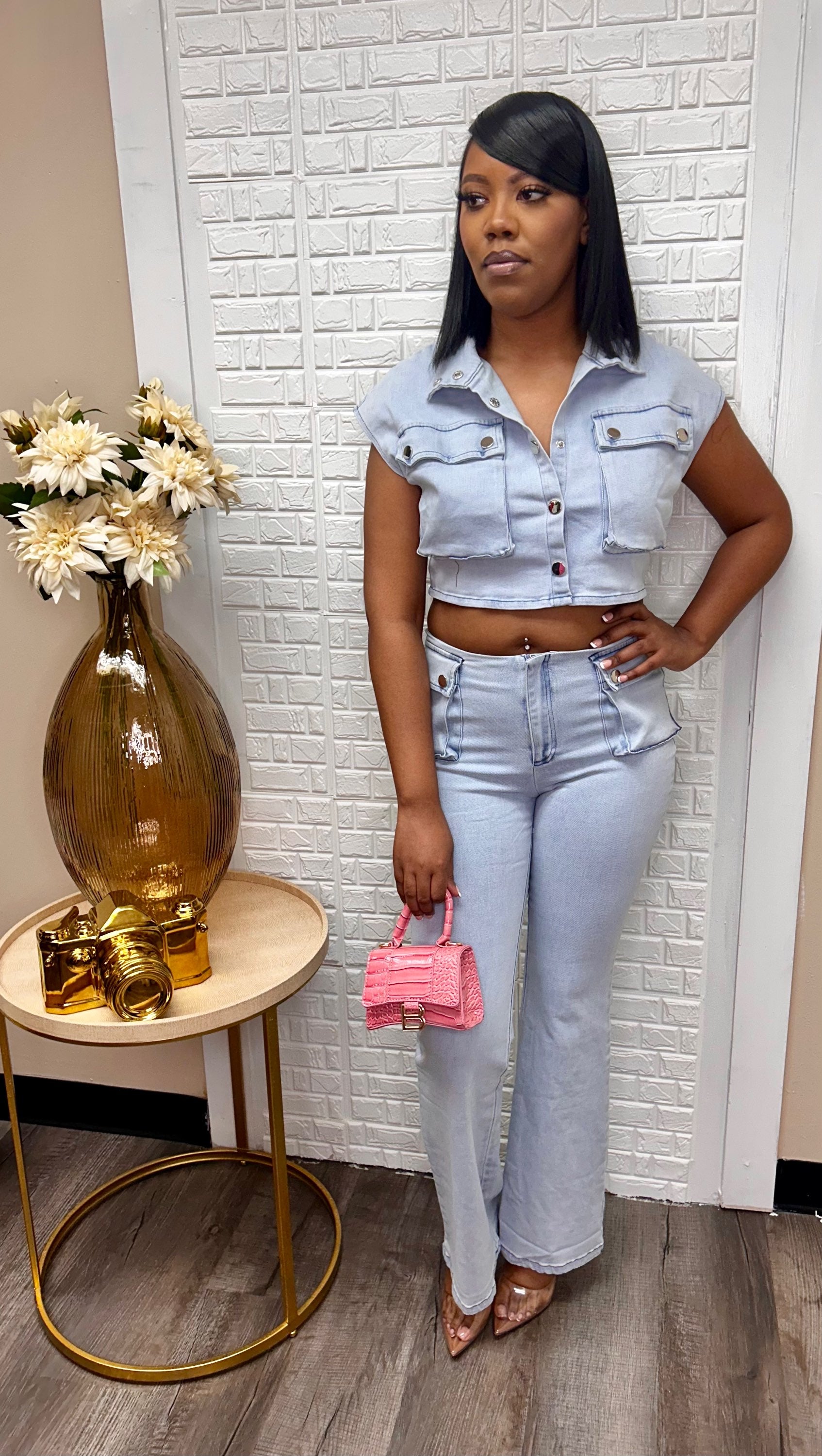 Tosha denim set image 2