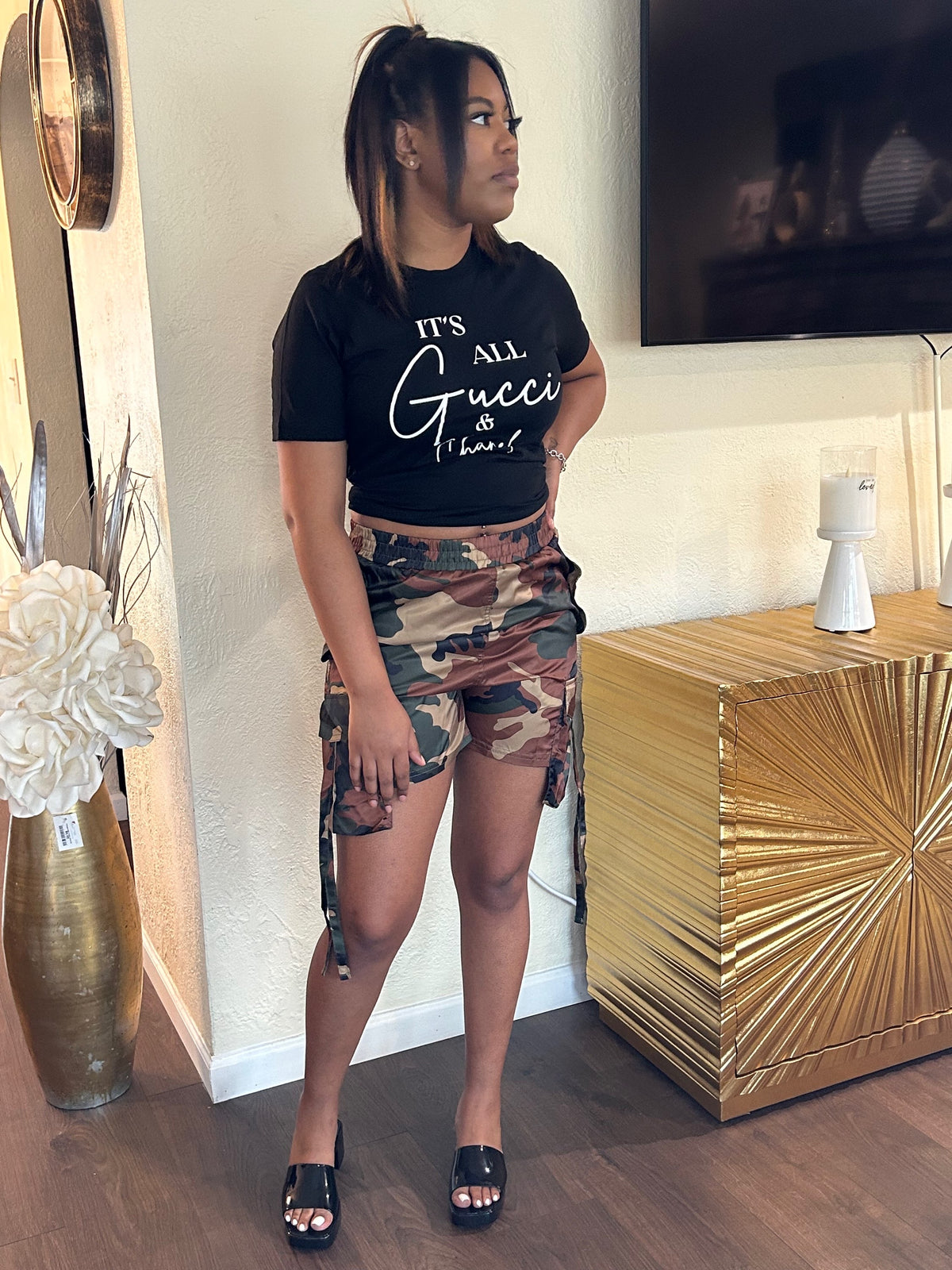 B Camo shorts  image 3