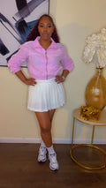 White pleated skort  image 0
