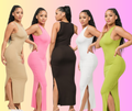 Ribbed split leg sundress image 0