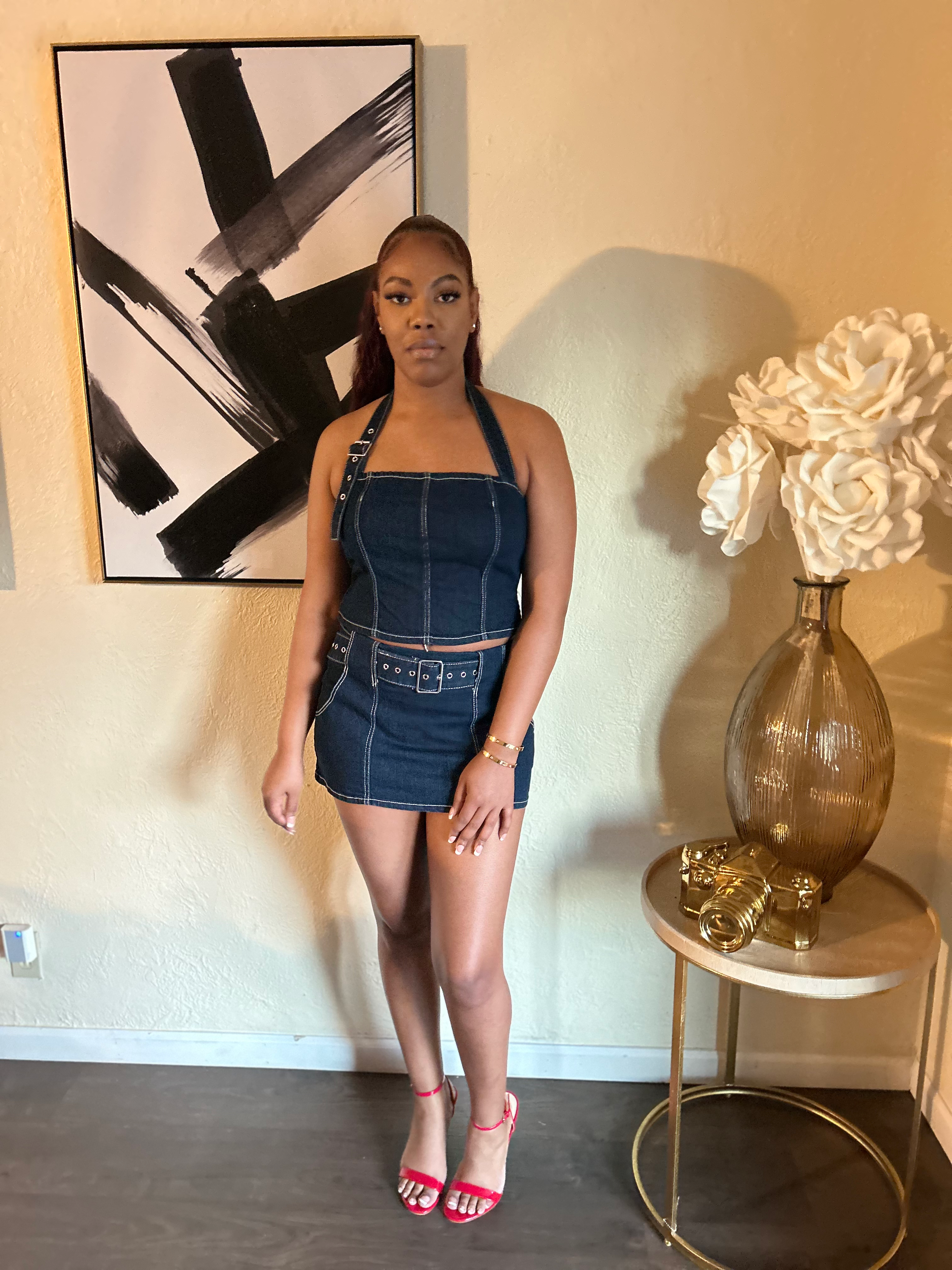 Hallie denim set image 3