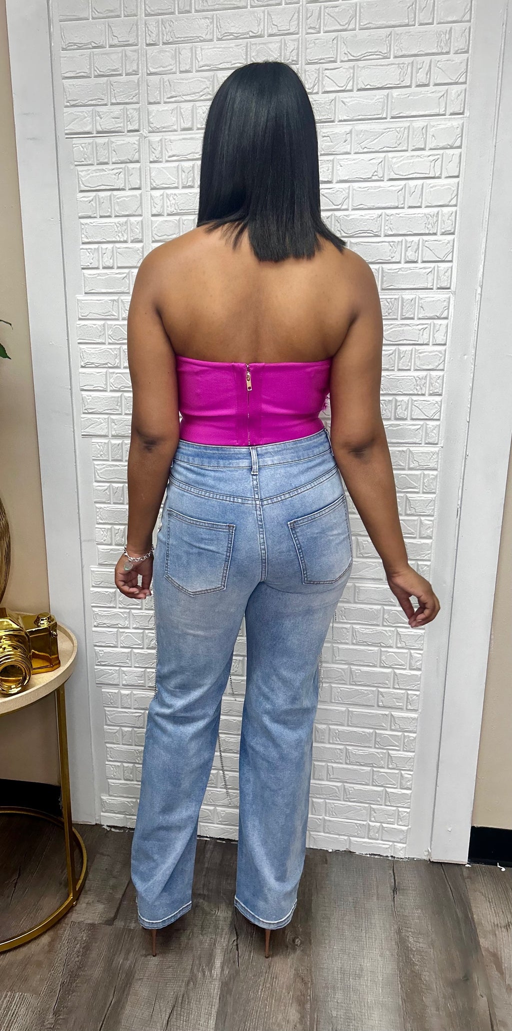 Glitz and glam rhinstone pants image 1