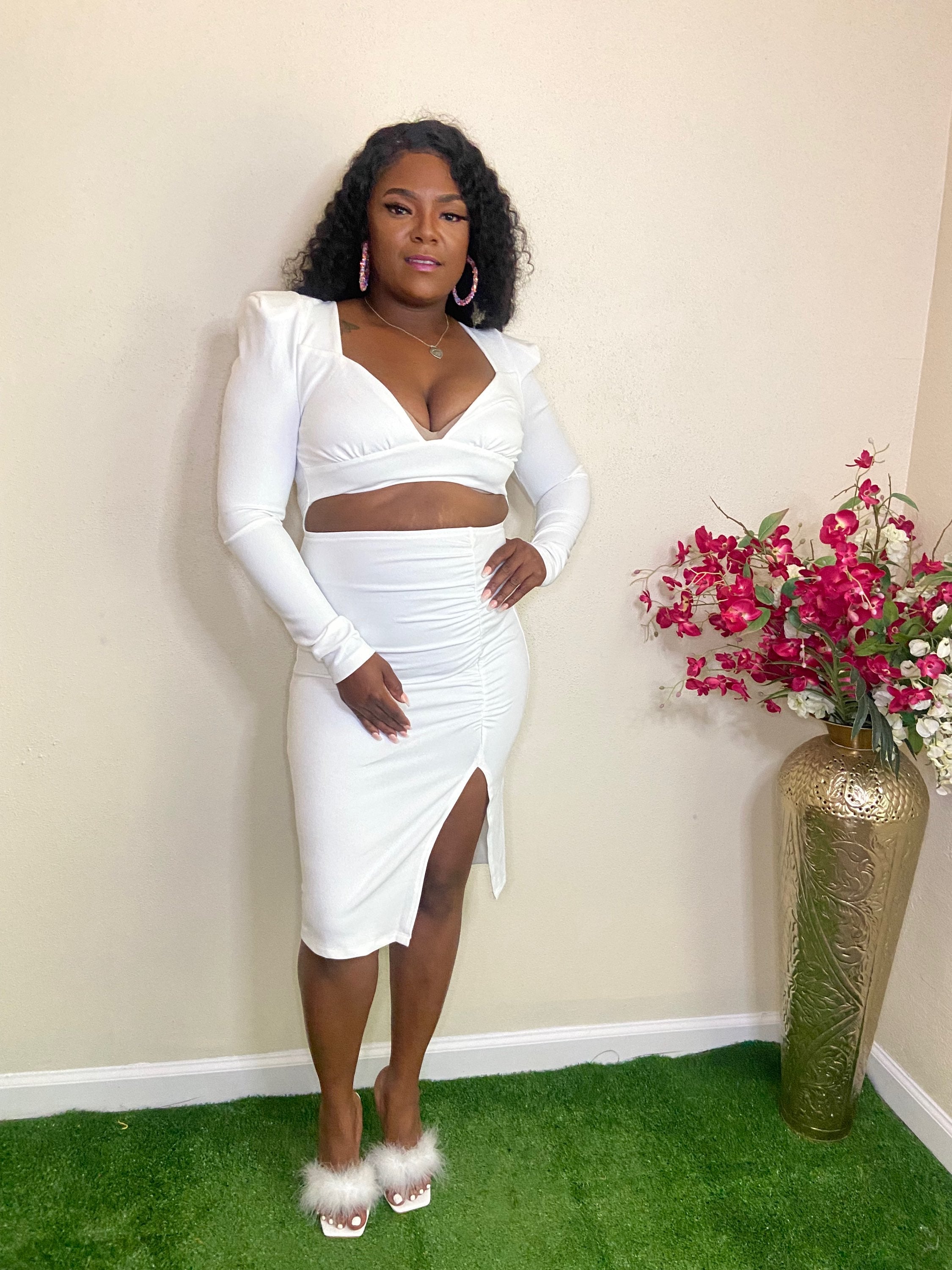 Kay glamorous white dress image 0
