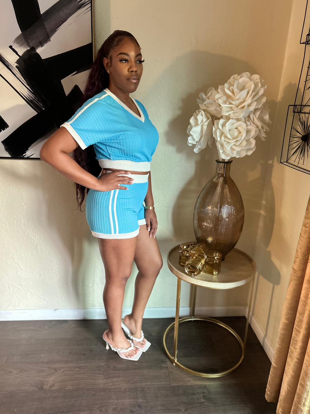 Tiffany blue short set  image 1