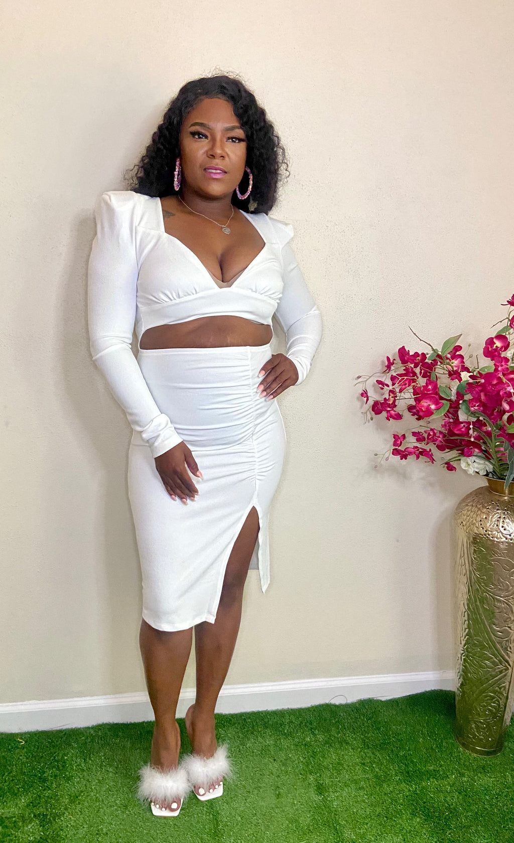 Kay glamorous white dress image 6