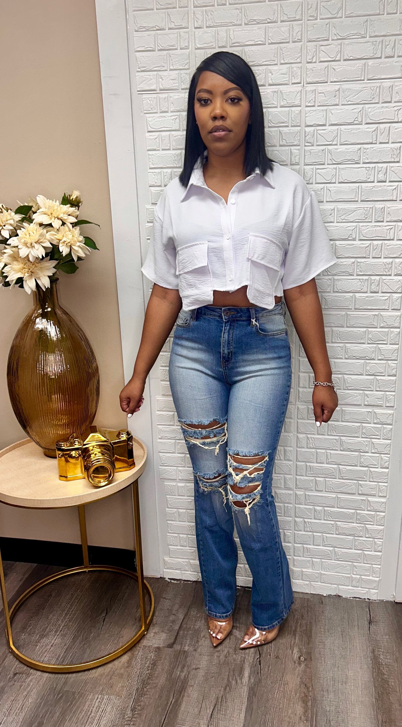 Brittany Lover’s ripped jeans image 2