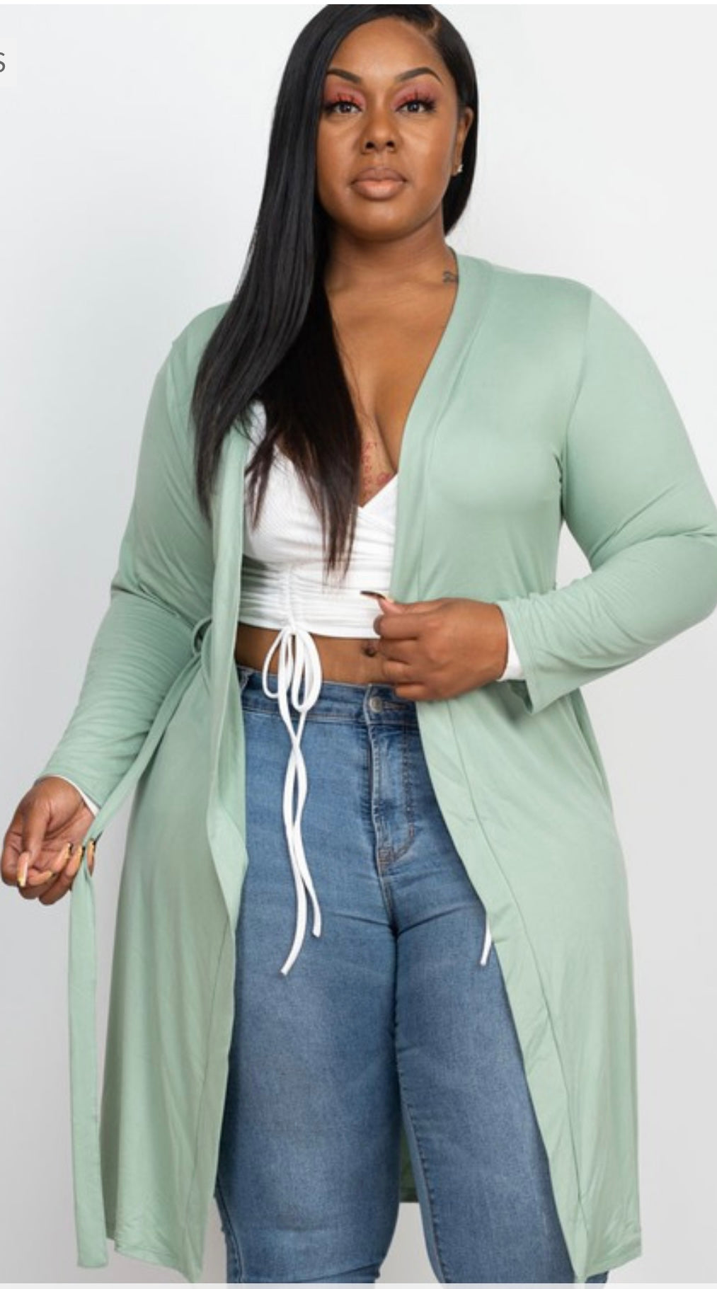 Leah plus size cardigan  image 0