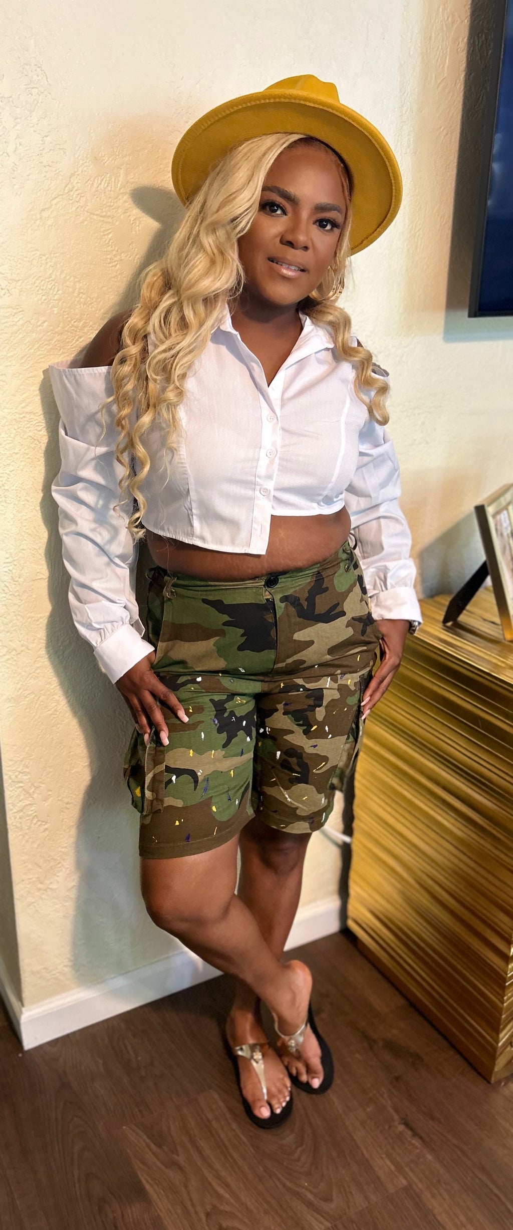Her’a Painted Camo shorts image 1