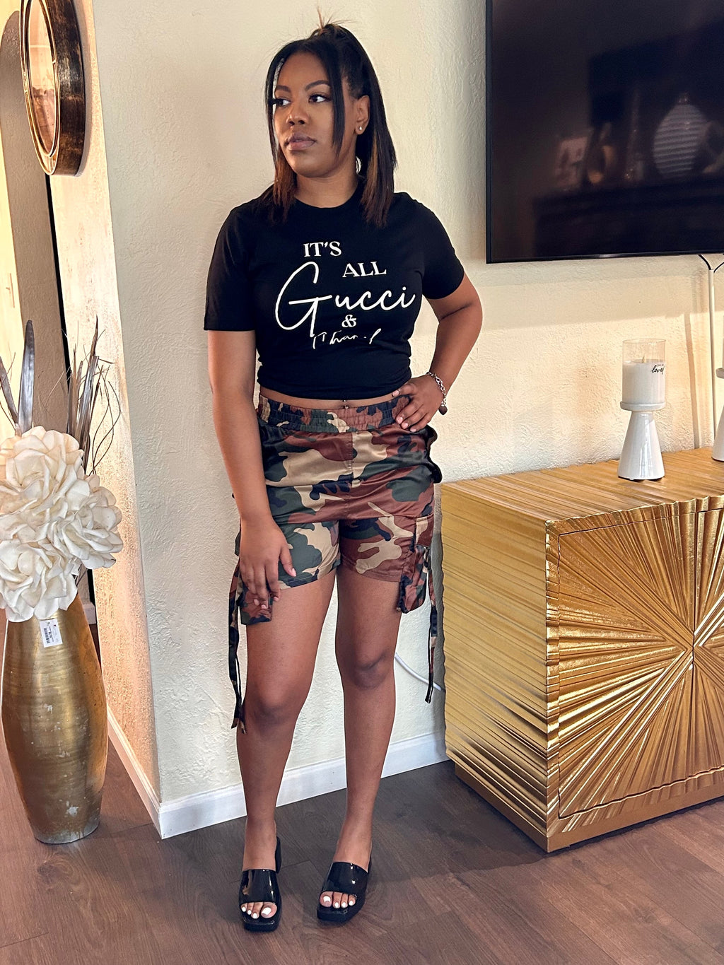 B Camo shorts  image 2