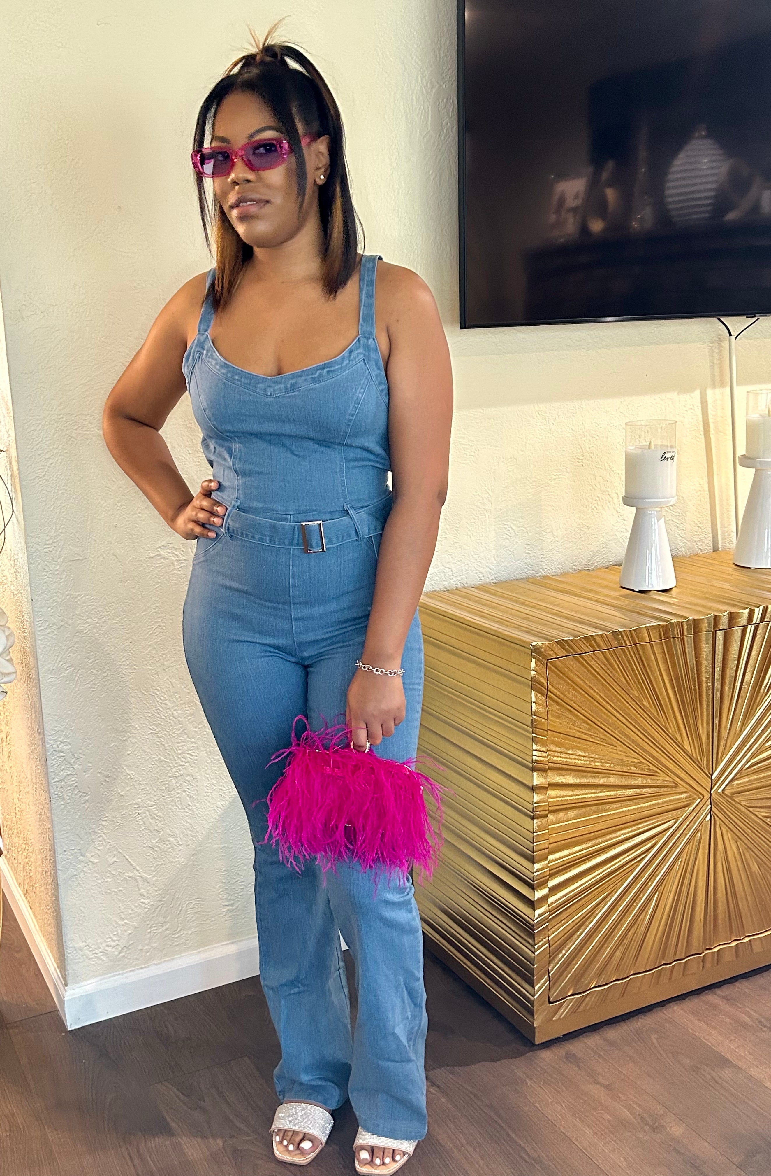 Brittany denim jumpsuit  image 0