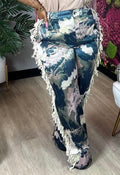 Gone girl plus size fringed pants image 0