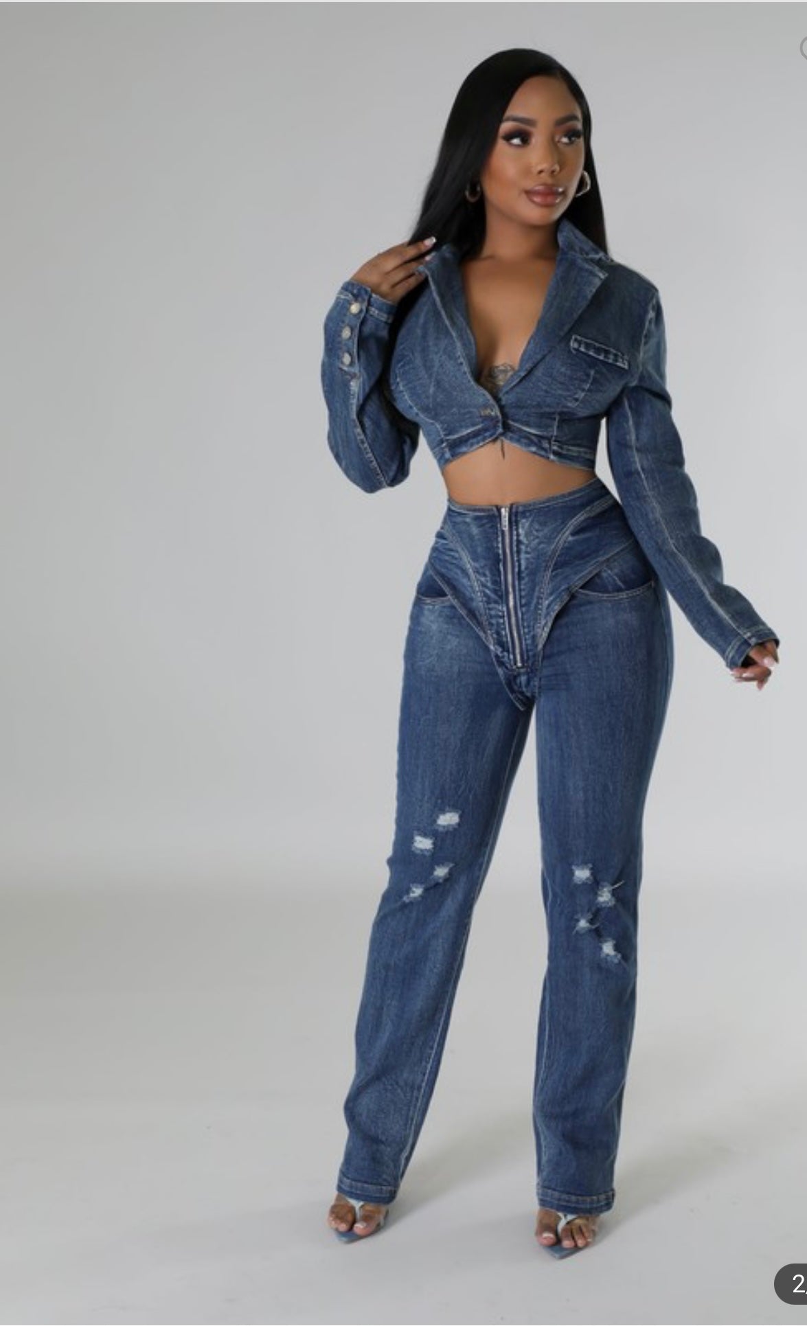 Yonce denim set  image 1