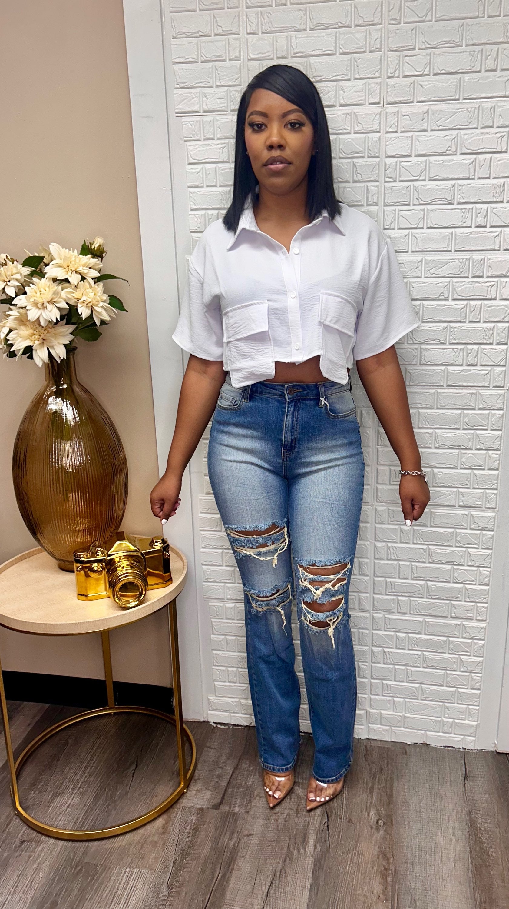 Brittany Lover’s ripped jeans image 3