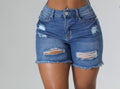 Hem denim shorts image 0