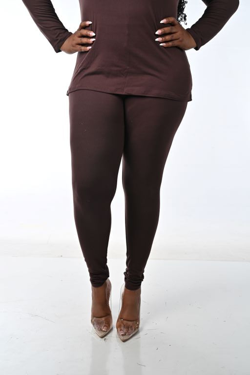 BROWN RELAX FIT SET