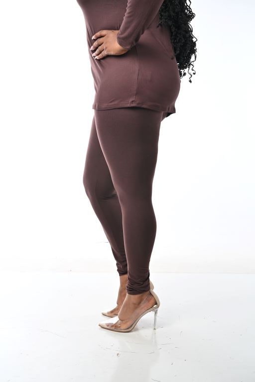 BROWN RELAX FIT SET