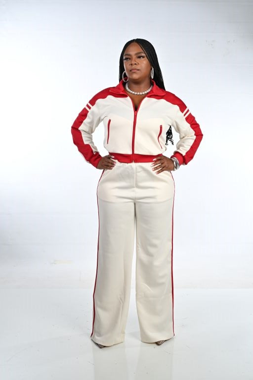 Destiny Stripe Jogger Set