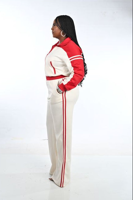 Destiny Stripe Jogger Set