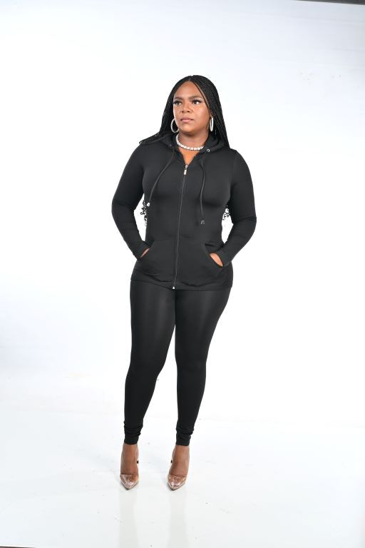 SEAMLESS ZIP UP LEGGING SET