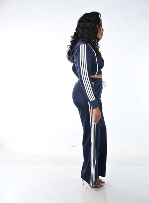 NAVY STRIP TRACK SET