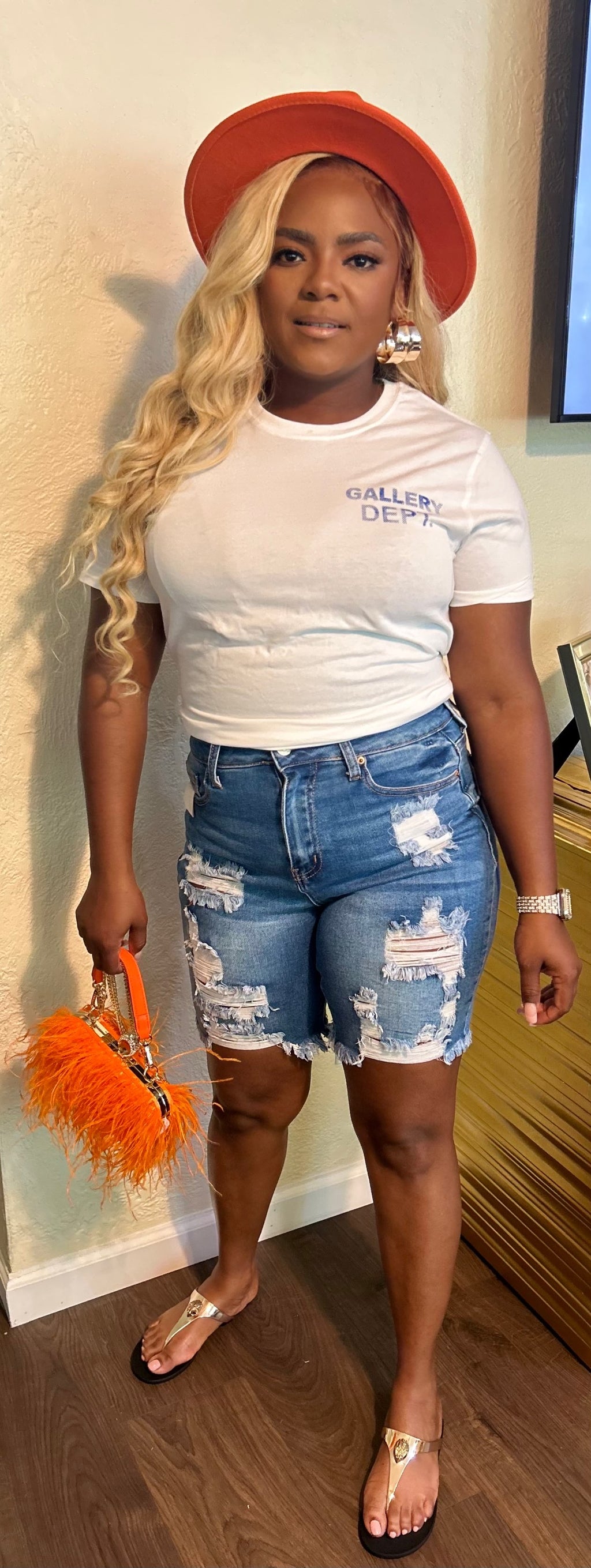 Denim Bermuda shorts image 3