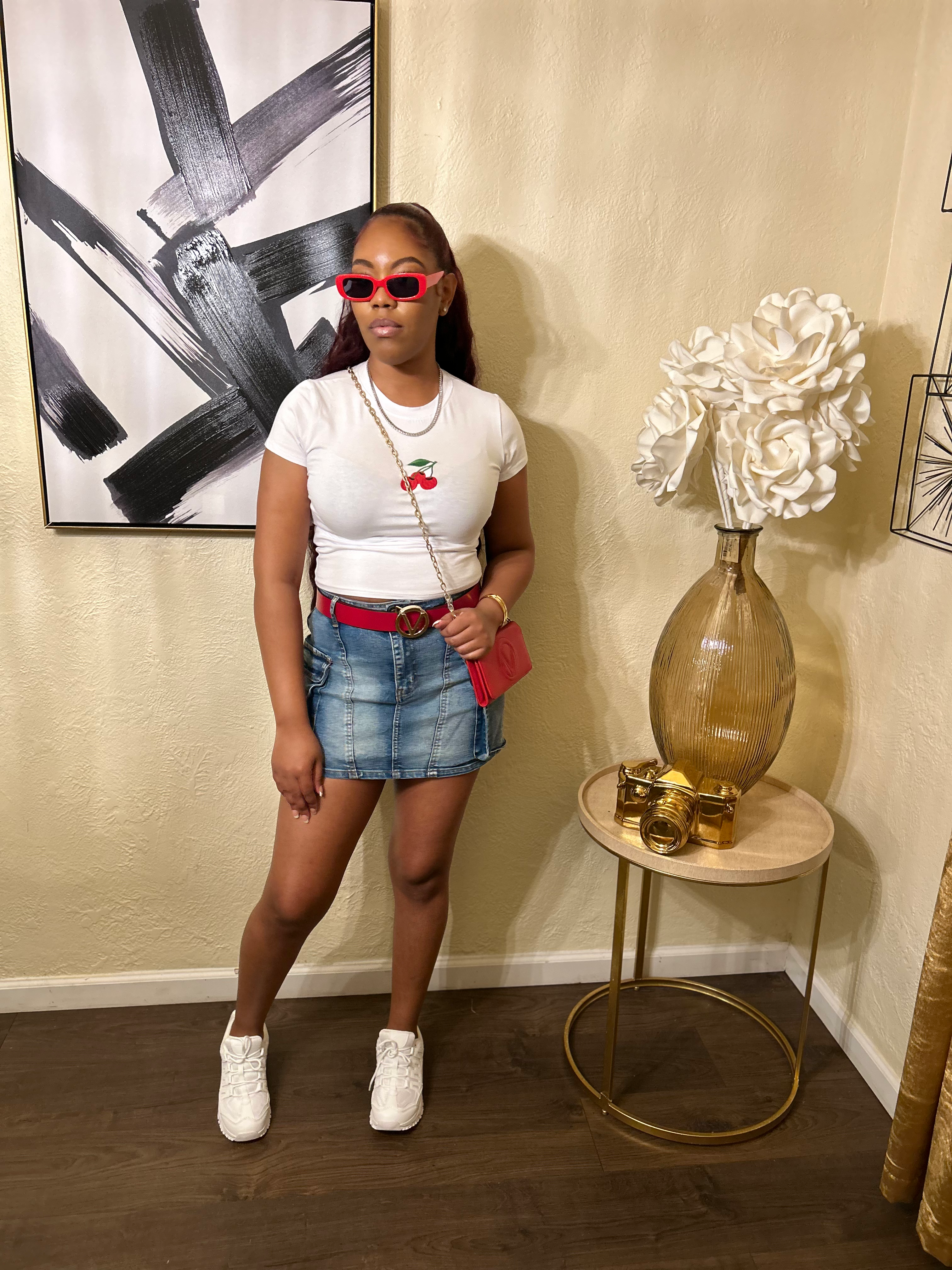 Cargo denim skirt  image 0