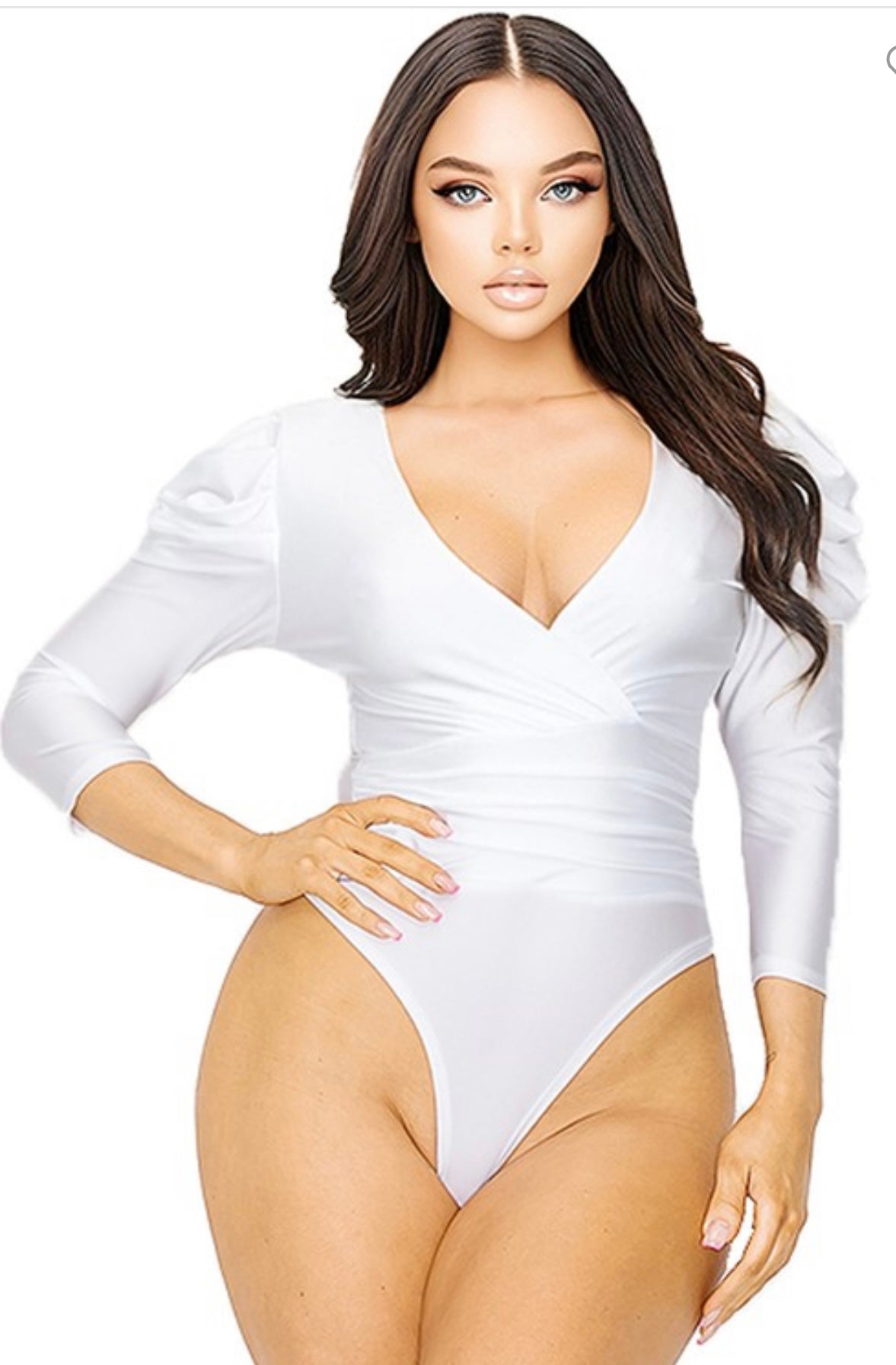 Sassy satin bodysuit  image 2