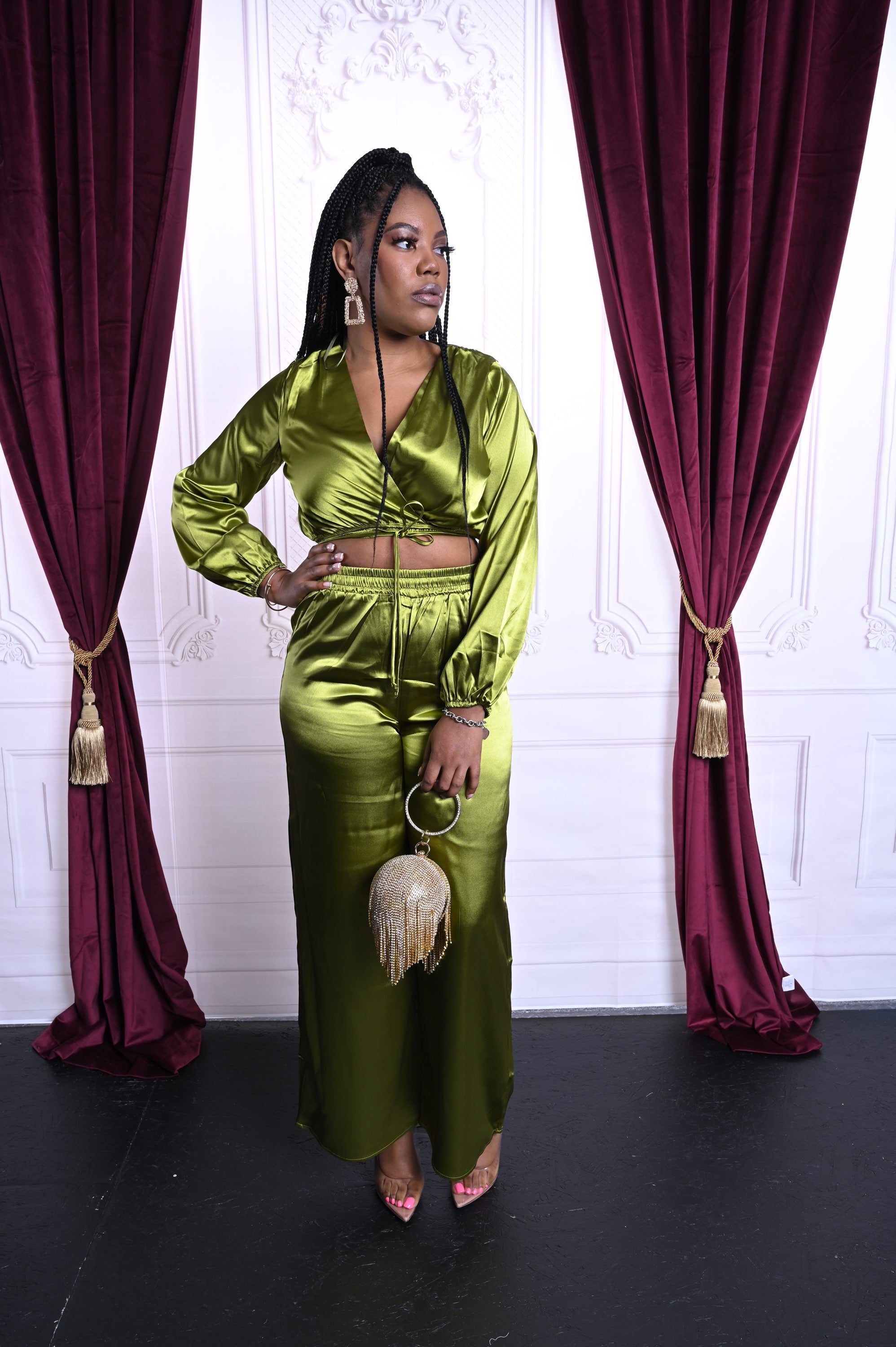Brittany satin set image 2