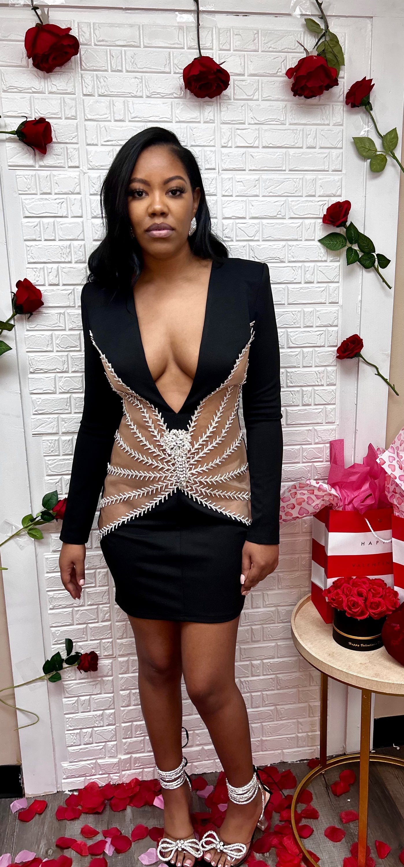 Luxury Diamond blazer dress image 4