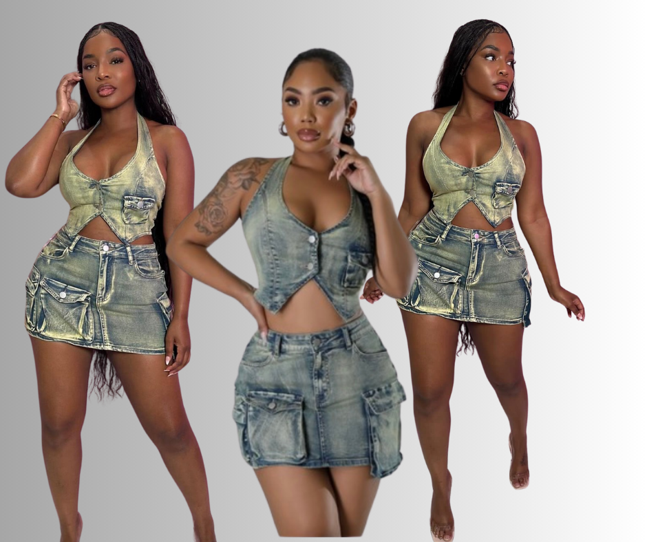 The cargo skirt set image 0