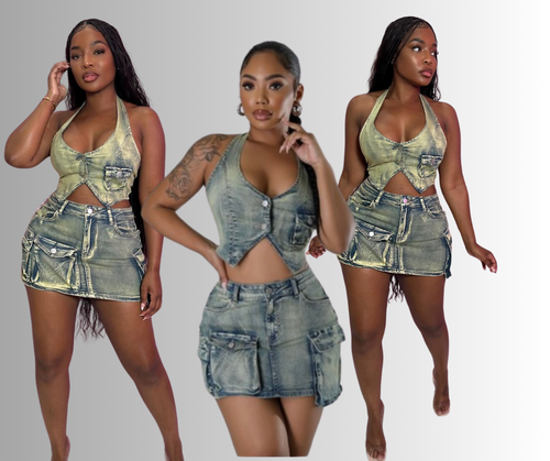 The cargo skirt set image 0