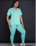 Mia 2 piece set (teal/yellow) image 0