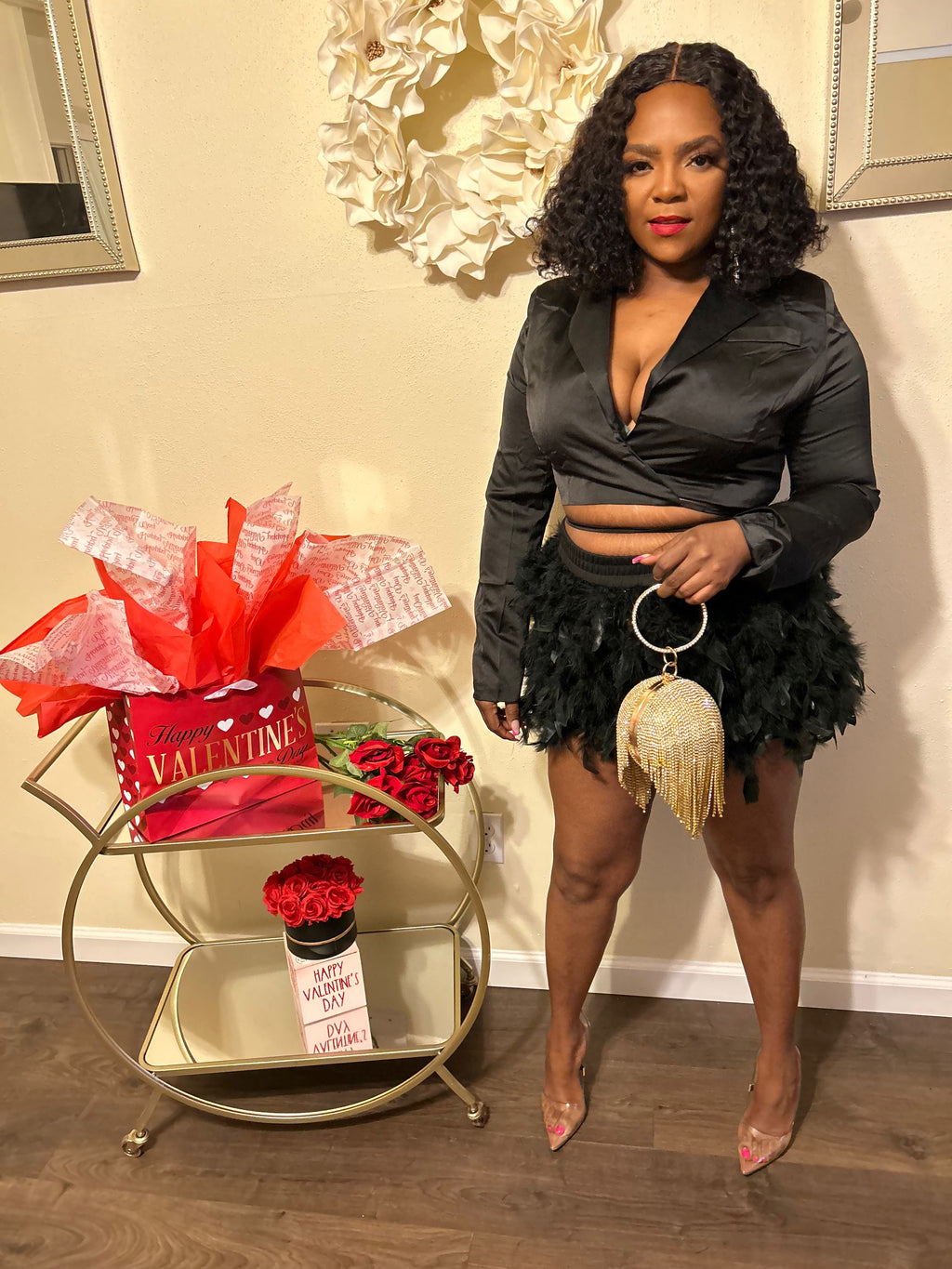 Fierce feather skirt set  image 1