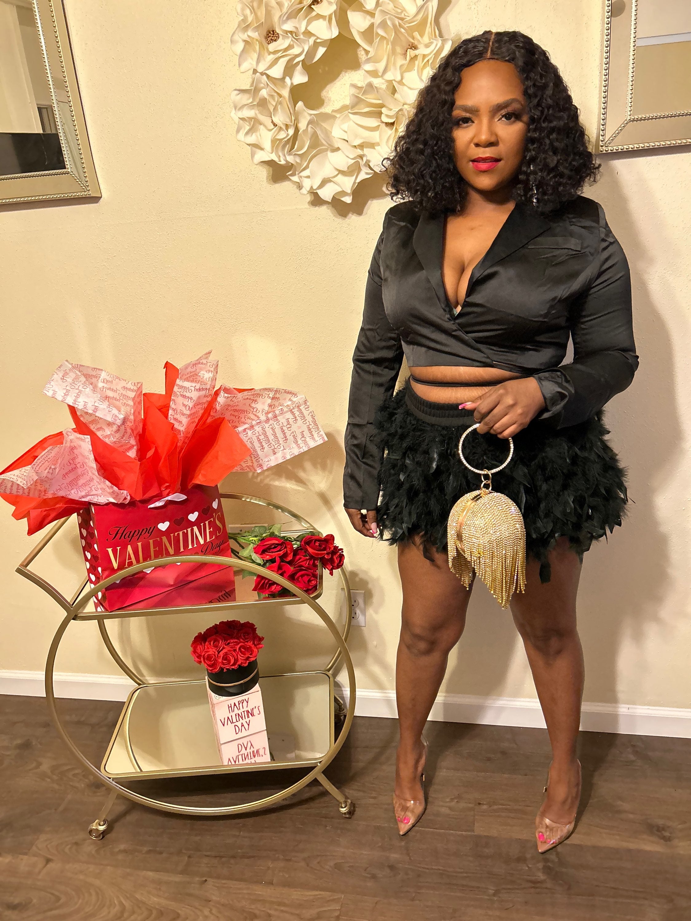 Fierce feather skirt set  image 1