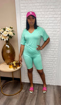 Comfy biker short set image 0