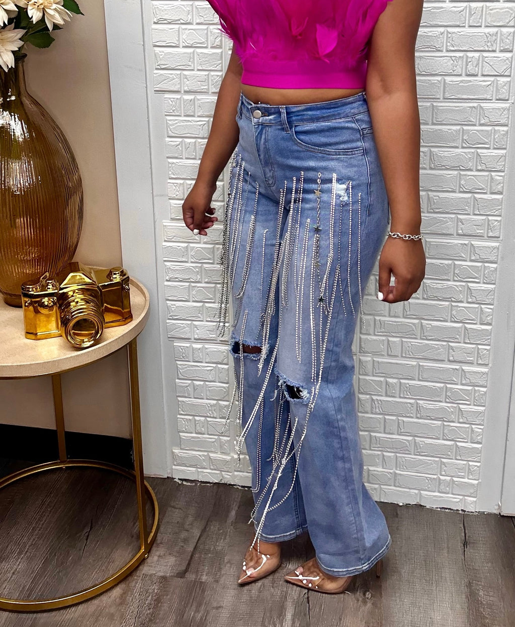 Glitz and glam rhinstone pants image 0