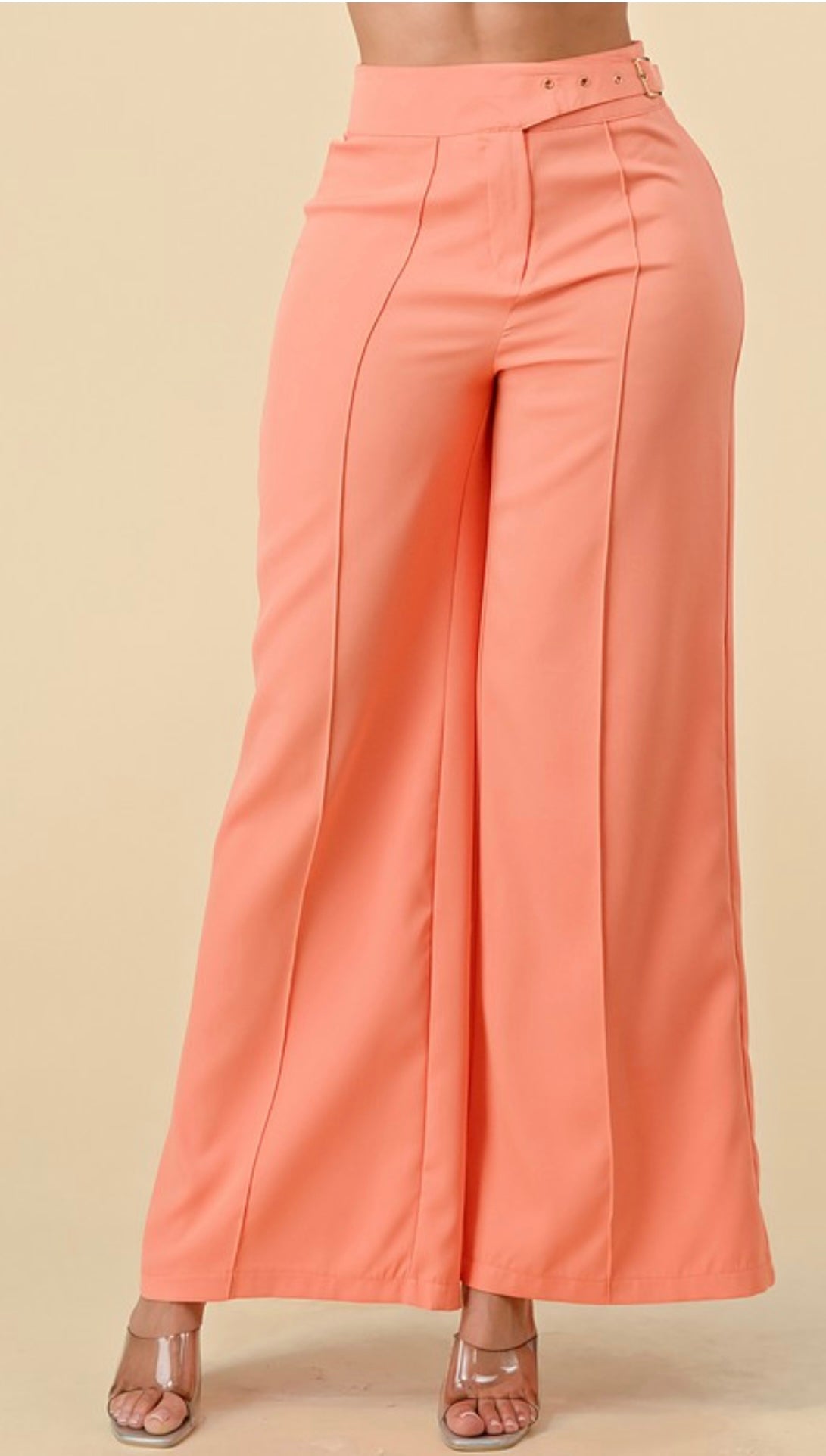 Peach dress pants image 0